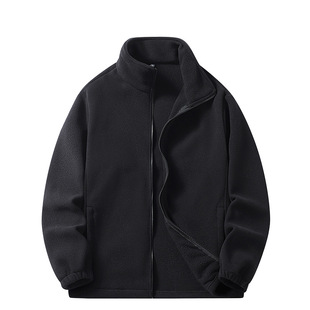 Autumn and Winter Fleece Coat Men's and Women's Same Thickened fleece-lined Fleece Coat Loose Cardigan Jacket Liner Mountaineering Suit