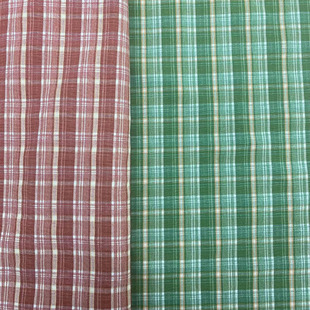 Thin tr Plaid Yarn-dyed Plaid Fabric Draped Dress Pants Shirt Plaid Fabric in Stock