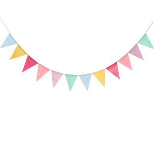 Jute Pennant Jute Swallowtail Flag Color Swallowtail Flag Color Pennant Birthday Party Decoration Pull Flag