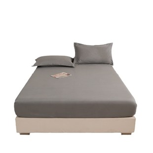 Solid color bed hat single piece wash cotton Simmons non-slip mattress protective cover dust-proof bedspread three-piece wholesale