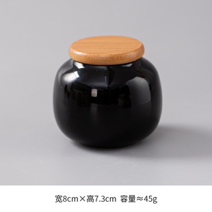 Chinese Style Tea Jar Sealed Ceramic Jar Household Portable small size Tea Jar Tea Packaging Box Tea Jar Moisture-proof Tea Bin