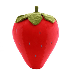 New creative simulation strawberry fruit pillow pink cute girl heart plush toys birthday gift wholesale