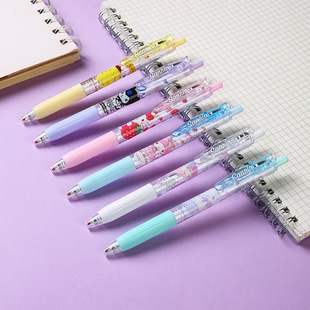 Limited Sanrio push pen high-looking gel pen cartoon cute style ST head girl heart carbon signature pen