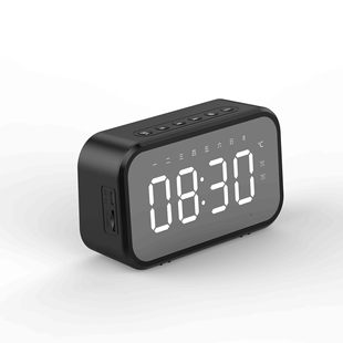 Desktop Alarm Clock Bluetooth Wireless Audio Mini LED Mirror Digital Clock Mobile Phone Speaker Gift Stereo Sound Effect