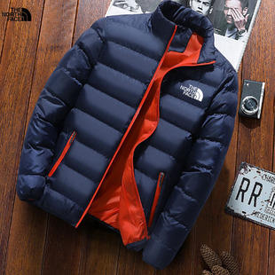 Cross-border winter men's stand collar cotton-padded jacket zipper cardigan feather cotton-padded jacket casual cotton-padded coat thickened warm cotton-padded jacket now