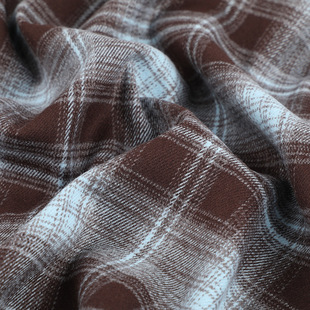 New 250gTR stretch sanding plaid fabric autumn women's shirt coat bag shoes hat suit fabric