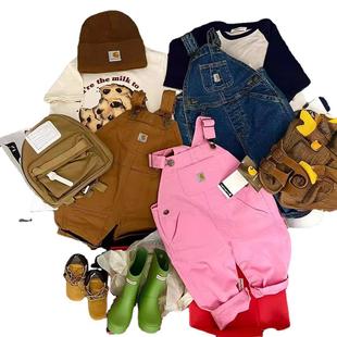 JY 2024, весенне-летний комбинезон Carhartt Carhartt, стильная рабочая одежда, брюки для мальчиков и девочек