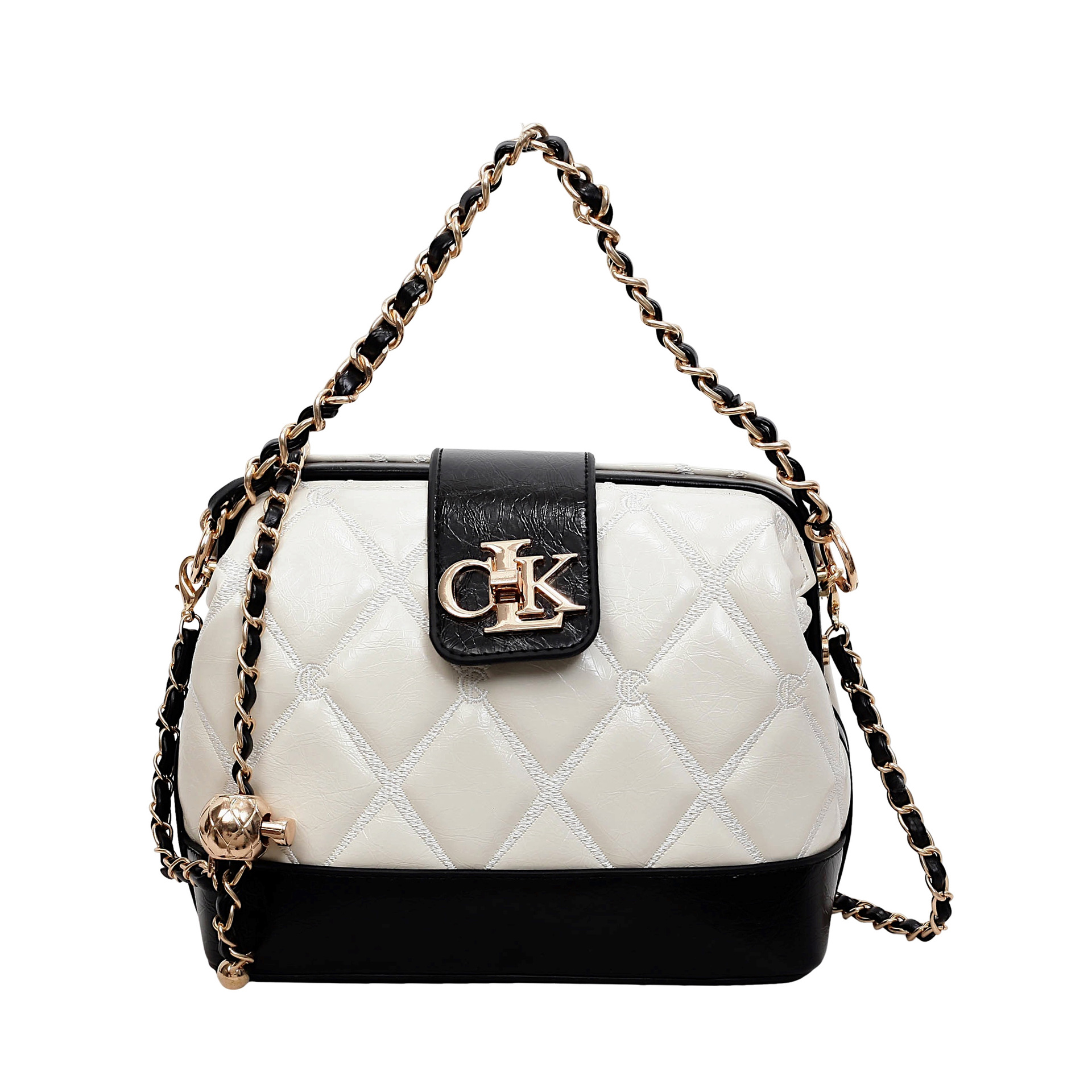 High-end Chanel-style quilted handbag for women, trendy new cross-border style, versatile chain shoulder/crossbody bag, 2026.