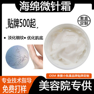 Sponge Microneedle Cream Desalination Fine lines Repair Pit Pit Pit Beauty Salon Rejuvenating Seaweed Hiding Needle Plant Microcrystalline Water Glow Cream