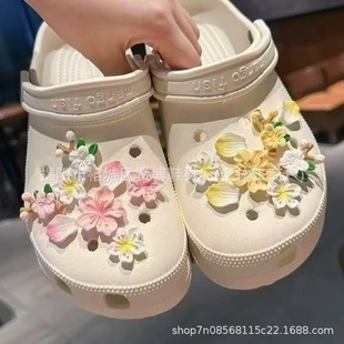 Ocean Heart Cave Shoes Shoe Flower Shoe Buckle Pearl Shell Shoe Flower Starfish Diy Decoration Accessories Removable Accessories