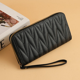 New Style Chanel Style Large Capacity Women's Storage Wallet European and American Light Luxury Hand Zipper Cross-border Wallet in stock