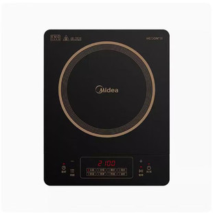 Midea C21-RT21E01 индукционная плита 2100W микрокристаллическая панель 4D водонепроницаемый дизайн инвертор 8 ступенек огневой мощи