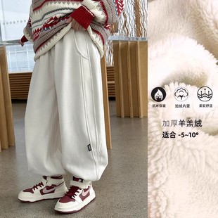 Panda круглые зимние детские новогодние костюмы детские красные бархатные брюки большие мальчики кашемировые брюки для мальчиков повседневные брюки