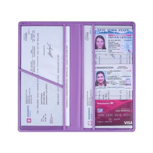 pu leather car certificate insurance policy storage bag portable change credit card storage bag leather cash wallet