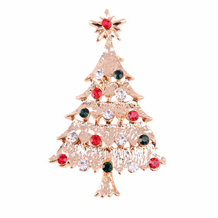 Nanchi European and American new fashion Christmas brooch Christmas tree shoes old Elk Garland snowflake Bell pin female