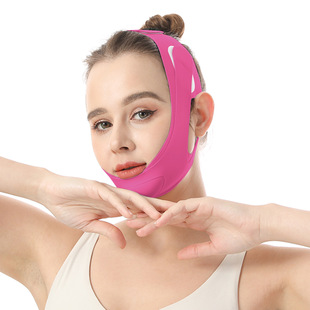 New blue velcro lifting mask small V-face French pattern surface carving double chin tightening artifact sleeping belt