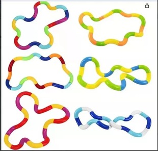Crystal Transparent Varied Twister Luminous Twist Ring Winding Decompression Unlocking Deformation Rope Varied Vent Toy