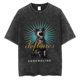 Hip Hop Deftones Men Women Plus Size Summer Washed T Shirt