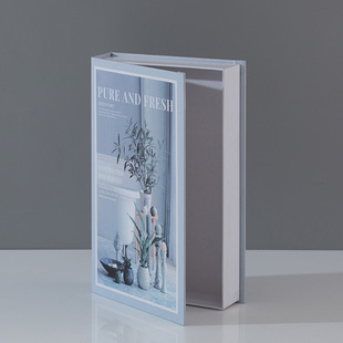 Открытая коробка для хранения Поддельная книжная коробка с магнитным отсасыванием декоративных современных простых английских симулировочных книг трансграничные реквизиты