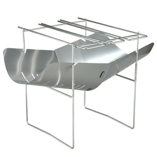 Outdoor Ultra-light Stainless Steel Folding Storage Burning Rack Portable Camping Barbecue Stove Burning Stove Wood Burning Stove