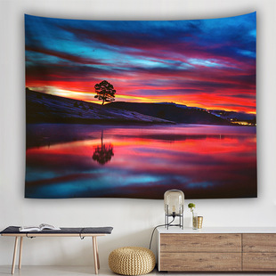 Nordic AliExpress Amazon Conch Beach Clouds Digital Printing Wall Hanging Tapestries Tape Carpet