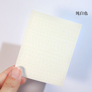 Online celebrity new letter nail laser stickers 26 English uppercase and lowercase letters 3D DIY adhesive nail stickers