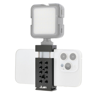 Jlwin Horizontal and Vertical Shooting Metal Cold Shoe Mobile Phone Clip Video Live Shooting Expansion Pan/Tilt Tripod Mobile Phone Clip