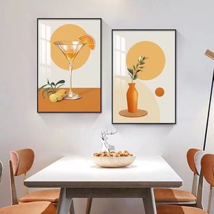 Restaurant Decorative Painting Small Apartment Modern Simple Kitchen Hanging Painting High-end Wall Fruit Painting Hanging Wall Restaurant Hanging Painting
