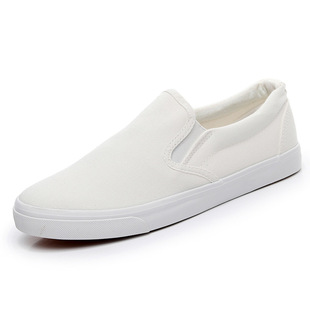 Medical procurement 2022 new white shoes rubber sole wear-resistant non-slip flat export men's and women's cloth shoes nurse shoes