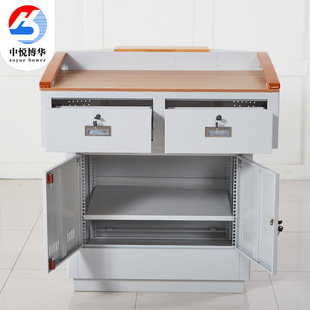 Multimedia Podium Steel Slide Lecture Desk Teacher Teacher Classroom Lecture Table Video Teaching Central Control Podium Small