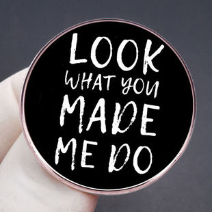 Taylor mold brooch look what you asked me to do music lyrics pin badge alloy badge accessories
