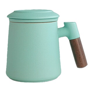 Tea separation tea cup drinking large capacity men's and women's ceramic cup office mug with lid filter tea cup