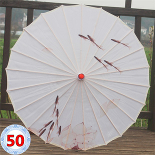 Free Shipping Flowers and Trees Children's Classical Show Sunscreen Cheongsam Hanfu Oil Paper Umbrella Ancient Chinese Style Classical Silk Cloth