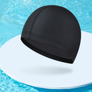 New Hot Selling Factory Direct Selling Men's and Women's Adult Universal Swimming Cap Waterproof Quick Drying PU Coated Swimming Cap