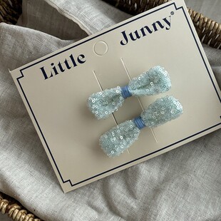 Hand-made Blue Fresh Flower Floral Hairpin BB Clip Bangs Clip suit Children's Bow Pair Hairpin Hair