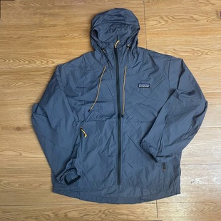 in stock American Style Simple Bata Color-block Vintage Hooded Men and Women Couple Casual Loose Coat Thin Coat