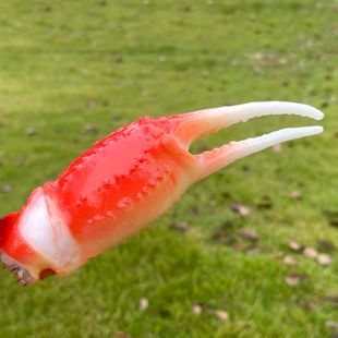 Shake the sound of live selling simulation food pvc shrimp model diy food play key chain children play house toy pendant