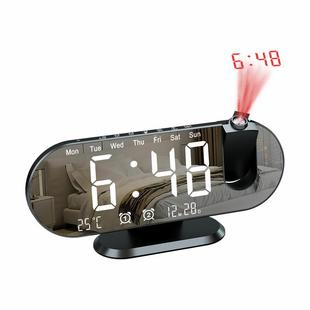 Многофункциональный RGB радио проекционные часы Творческий светодиодный Будильник температура и влажность Цифровые проекционные часы зеркало электронные часы