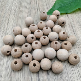 Round Wood Beads, Loose Beads, Jewelry Accessories, Materials, Oval Primary Color Wooden Beads, Luggage Decoration, Door Curtains, Loose Beads Wholesale