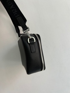 P Lada men's box bag camera bag micro standard saffiano genuine leather shoulder bag men's bag high quality 2VH070