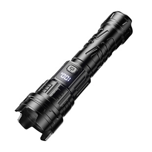 Cross-border New Explosions Outdoor Long Endurance Strong Light Super Bright Flashlight Charging Portable Home Long-range Zoom Work Light