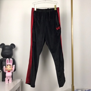 Correct Version Needles Velvet Butterfly Pants Multicolor Side Stripe Trousers Men and Women Sport Angel Casual Pants