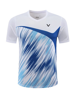 New adult badminton uniform men's and women's short-sleeved sports quick-drying tennis table tennis uniform children's summer uniform 22069