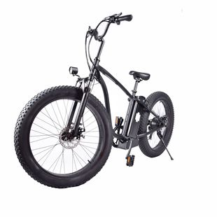 Beach buggy assisted bicycle lithium mountain electric snowmobile integrated wheel aluminum alloy folding bicycle cross-border export