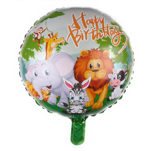 18 inch round happy birthday aluminum film balloon baby birthday children toy dress balloon wholesale