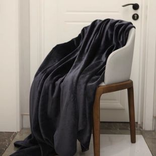 Nap blanket flannel blanket nap blanket four seasons air conditioning coral fleece blanket pure white black double-sided fleece bed