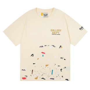 Foreign trade wholesale American fashion brand GALLERY DEP basic letter classic logo slogan short sleeve men's and women's T-shirt