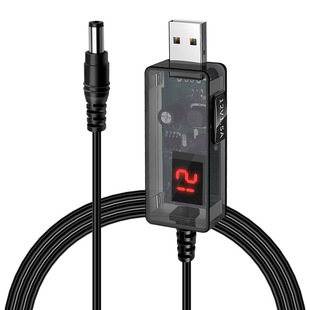 Высокая мощность USB регулируемый усилитель 12V литр 1.5A маршрутизатор Light Cat Маленькая любовь динамик прозрачный шнур питания
