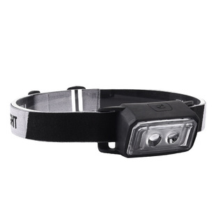 Bicycle New Dry Battery Outdoor Red Riding Light Dual Light Silicone Headlamp Emergency Lighting light gray