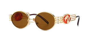 Cross-border foreign trade new modern retro hip-hop punk exaggerated sunglasses INS wind big-name sunglasses 2156
